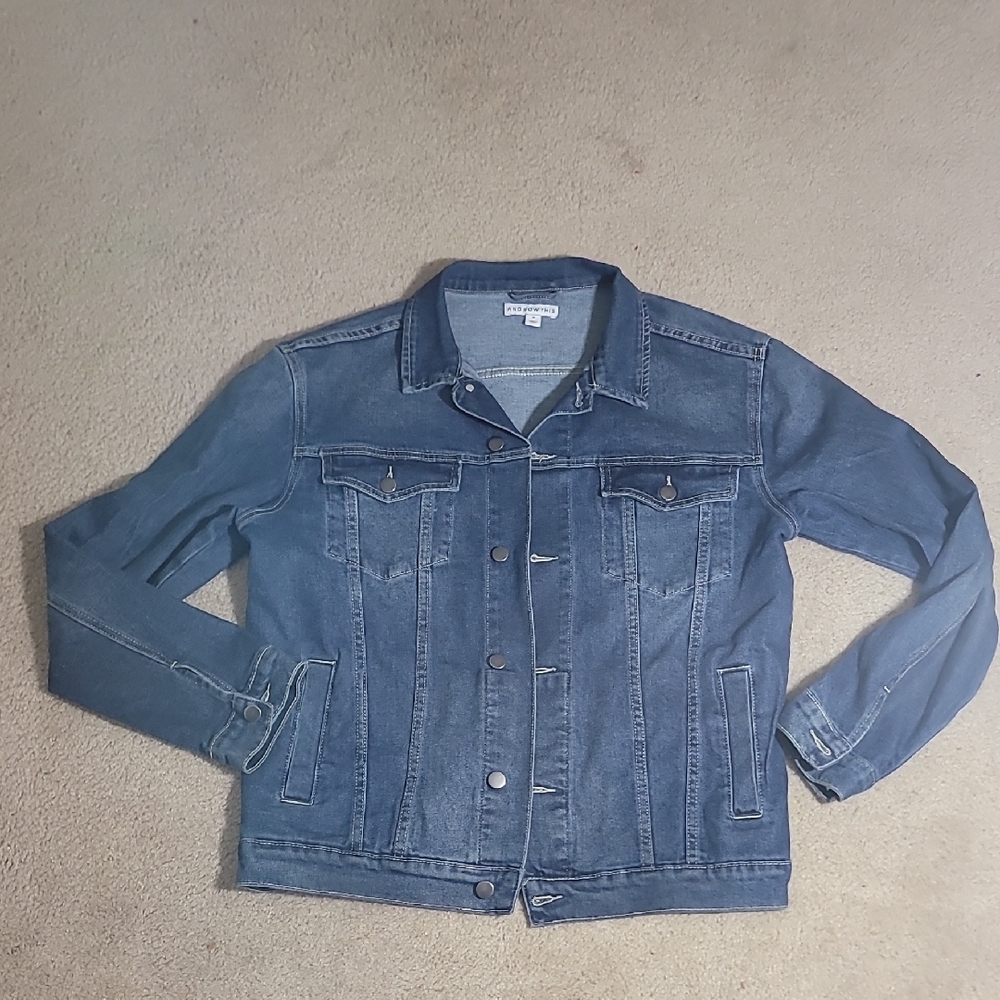 And Now This Blue Denim Jacket for Men